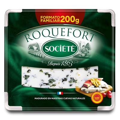 Société Queso Roquefort D.O.P. lonchas blister 200 g