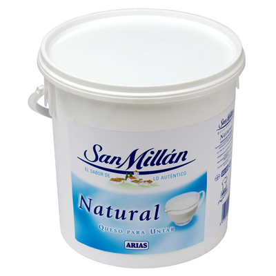 San Millán Queso Crema Natural – Cubo 3 kg
