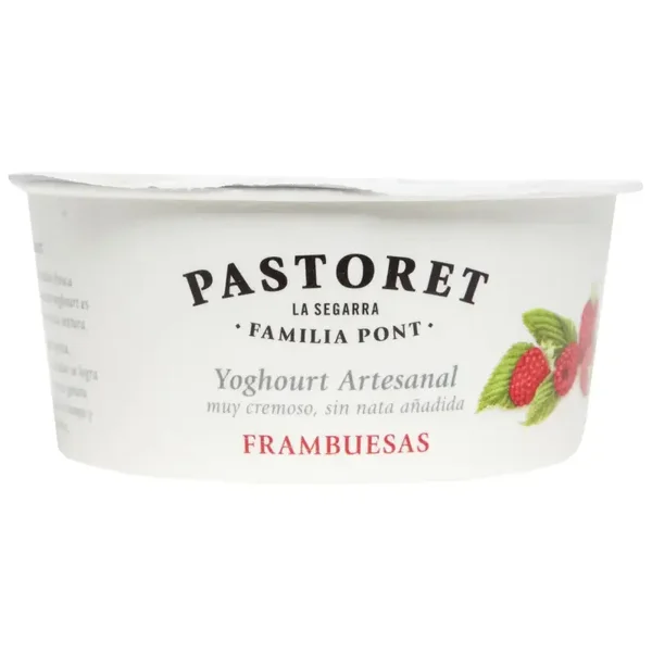 PASTORET Yogur cremoso artesanal de frambuesa 125 g