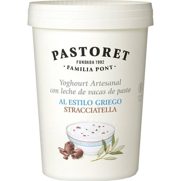 PASTORET Yogur estilo griego con stracciatella 500 g