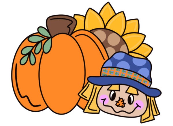 Pumpkin Scarecrow Virtual Paint Party ( August 9th )