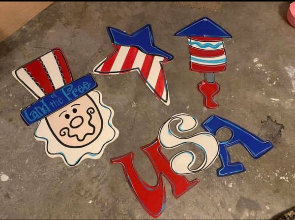4th of July Door Swag Set