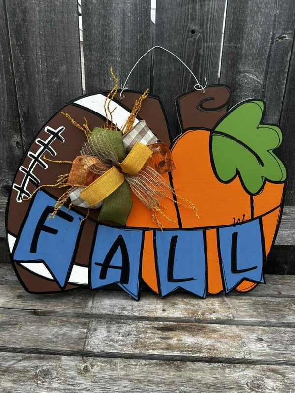 Fall Football Pumpkin