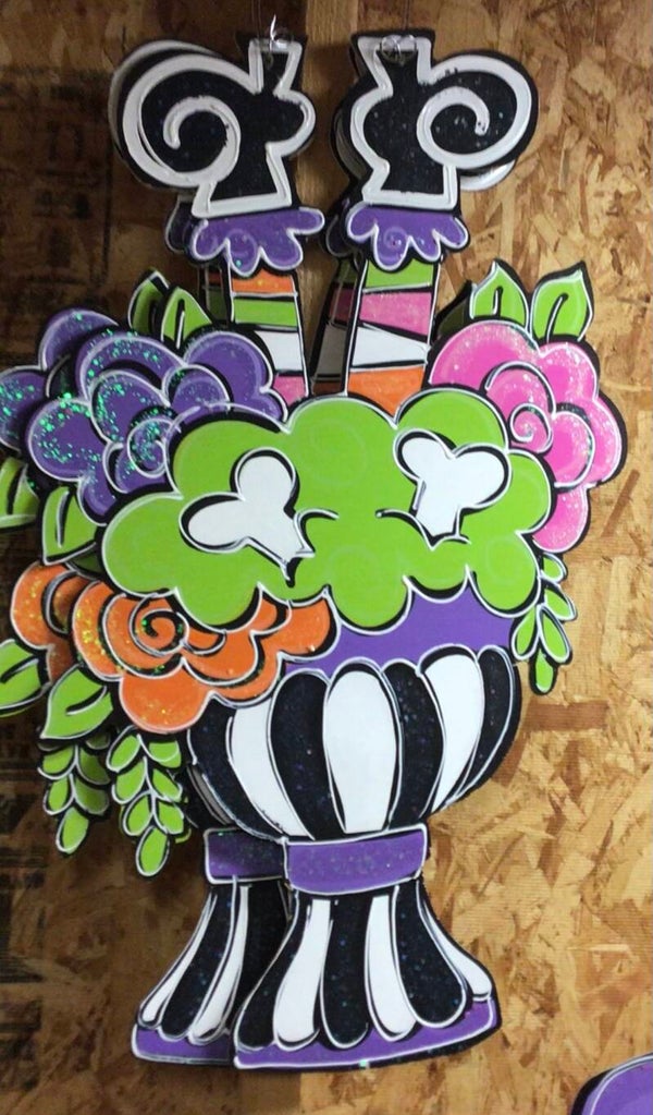 Witch Topiary Door Hanger