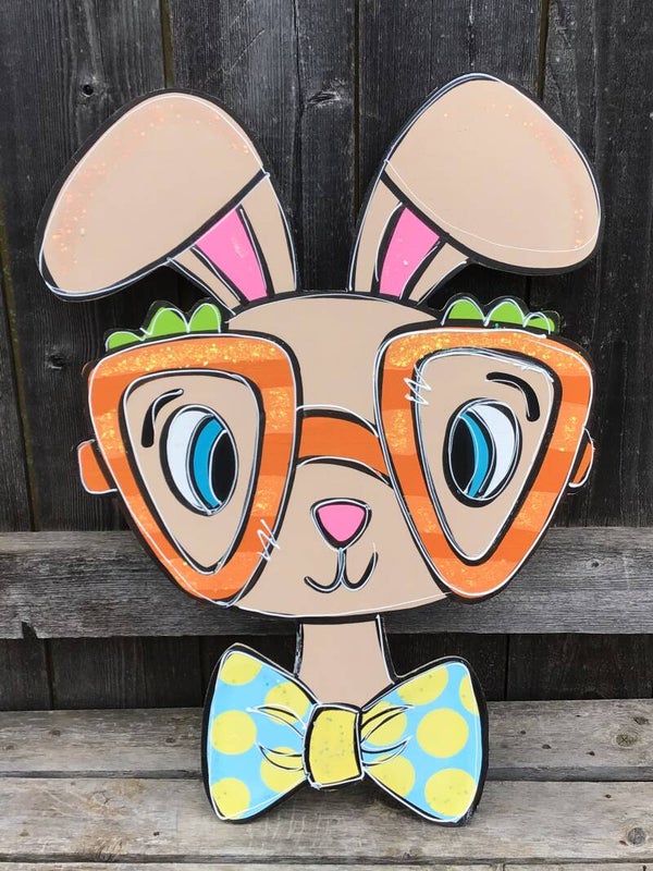 Melvin The Bunny Door Hanger