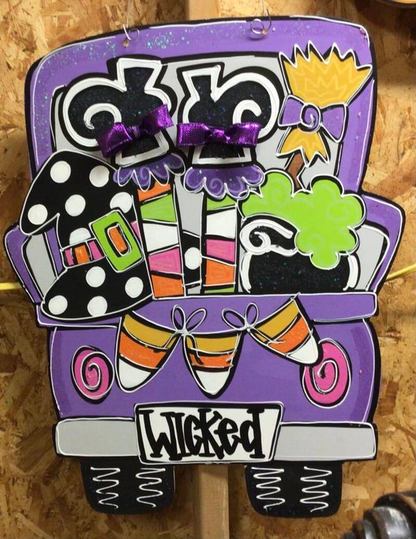 Witchy Truck Door Hanger