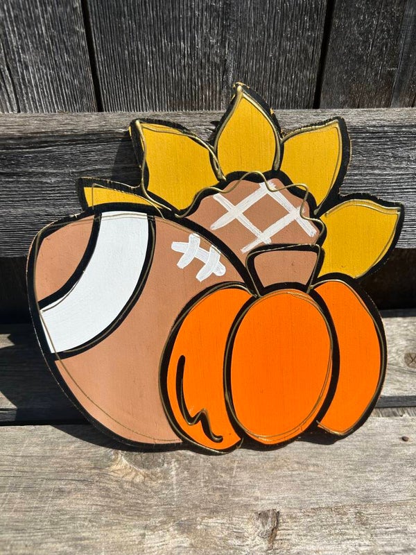 Fall Football and Sunflower Mini Attachment