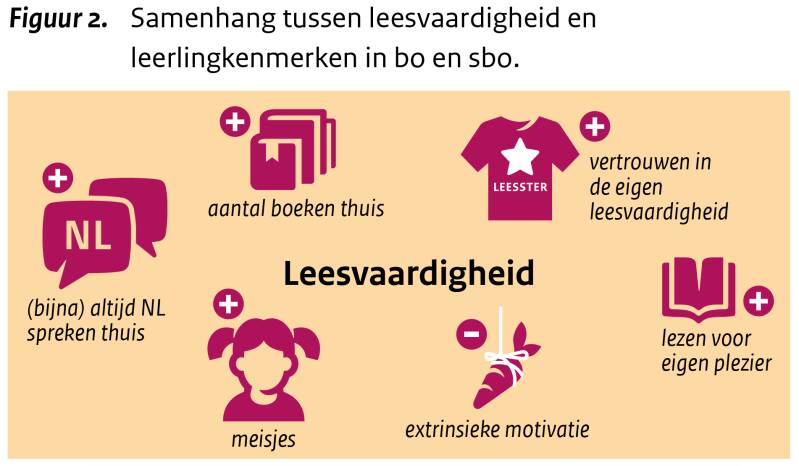 Samenhang tussen leesvaardigheid en soorten leerlingen 