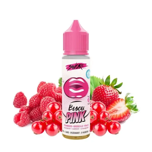 Bisou Pink 0mg 50ml - Vape Party by Swoke