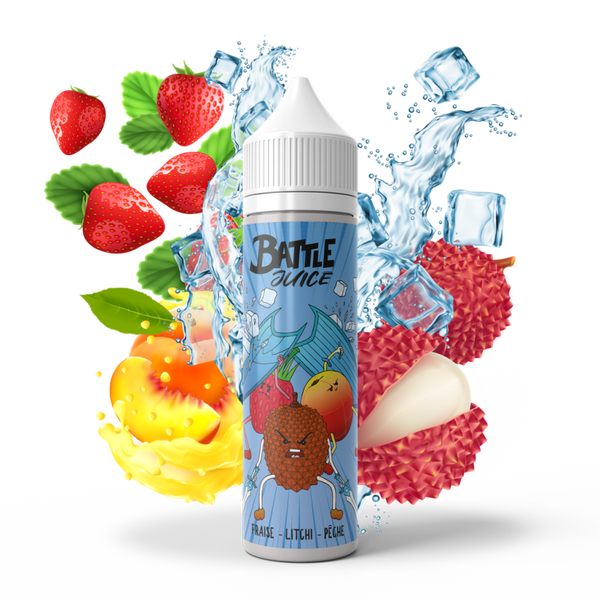 Battle Juice 50ml - Fraise Litchi Pêche