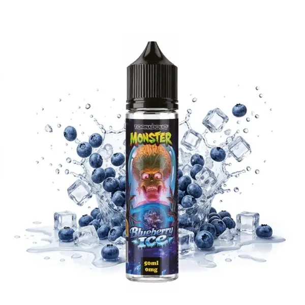 Blueberry Ice 0mg 50ml - Monster by Tornadoliq