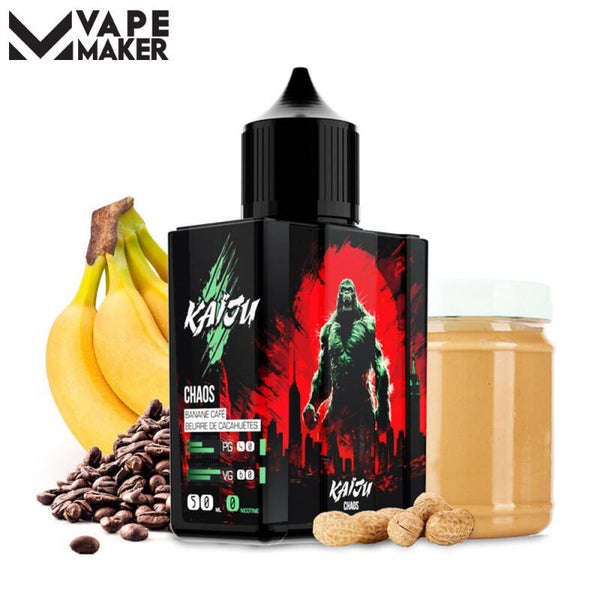 Chaos 50ml - Café Banane Beurre de cacahuète - Kaiju by Vape Maker