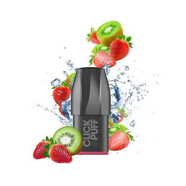 Click & Puff – Pod – Fraise Kiwi Glacé - 10mg