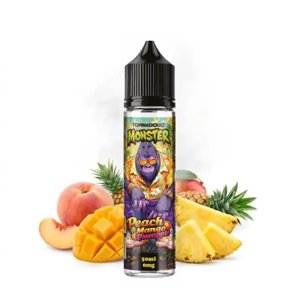 Peach Mango Pineapple 0mg 50ml - Monster by Tornadoliq