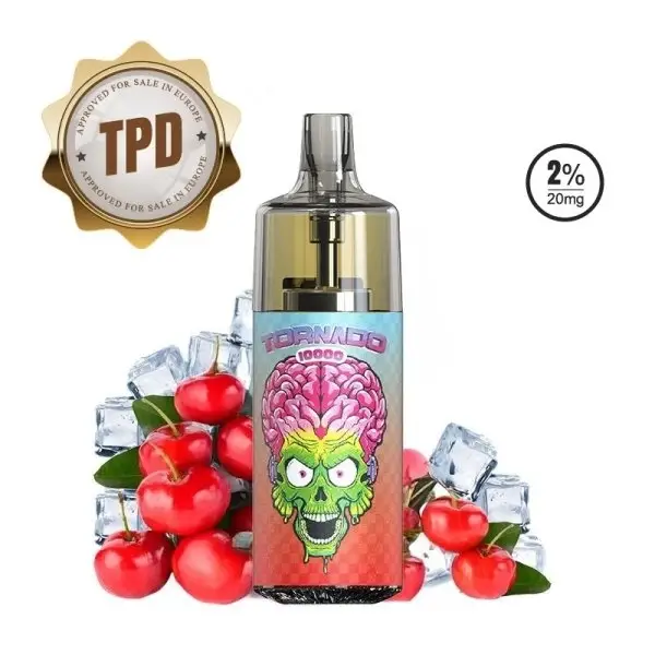 Puff Tornado 10000 TPD Europe Cherry Ice 10mg