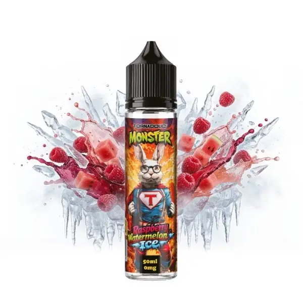 Raspberry Watermelon Ice 0mg 50ml - Monster by Tornadoliq