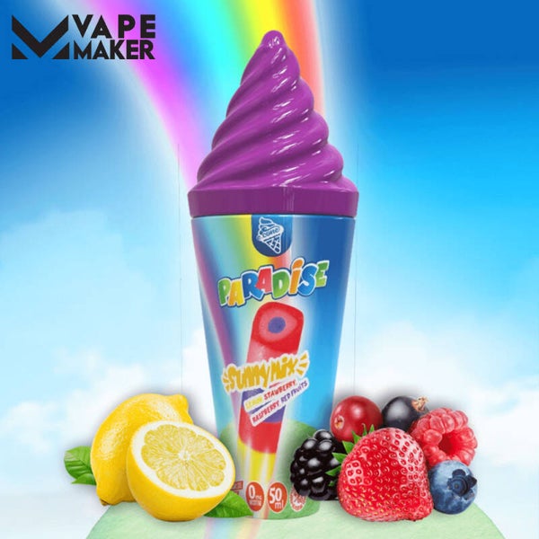 Sunny Mix 50ml - Framboise Fruits rouges Citron - Paradise E Cone by Vape Maker