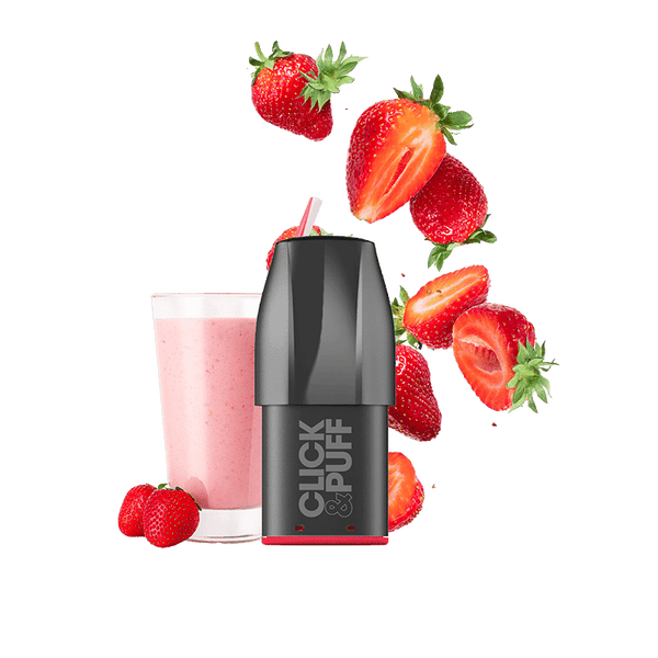 Click & Puff – Pod – Milkshake Fraise - 10mg
