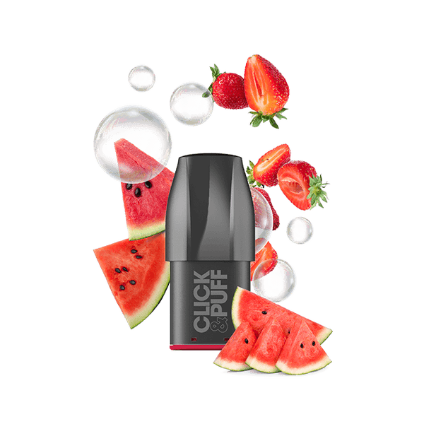 Click & Puff – Pod – Pastèque Fraise Bubble - 10mg