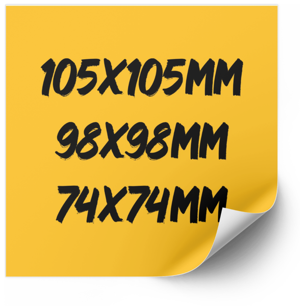 Vierkante Stickers