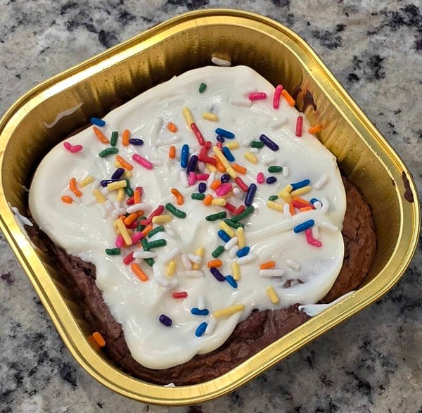Birthday Cake Sourdough Brownie