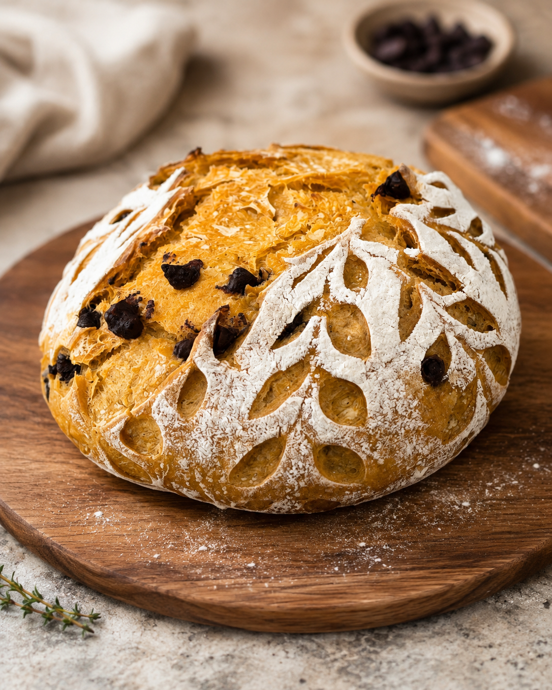 Pumpkin Chocolate Chip Sourdough