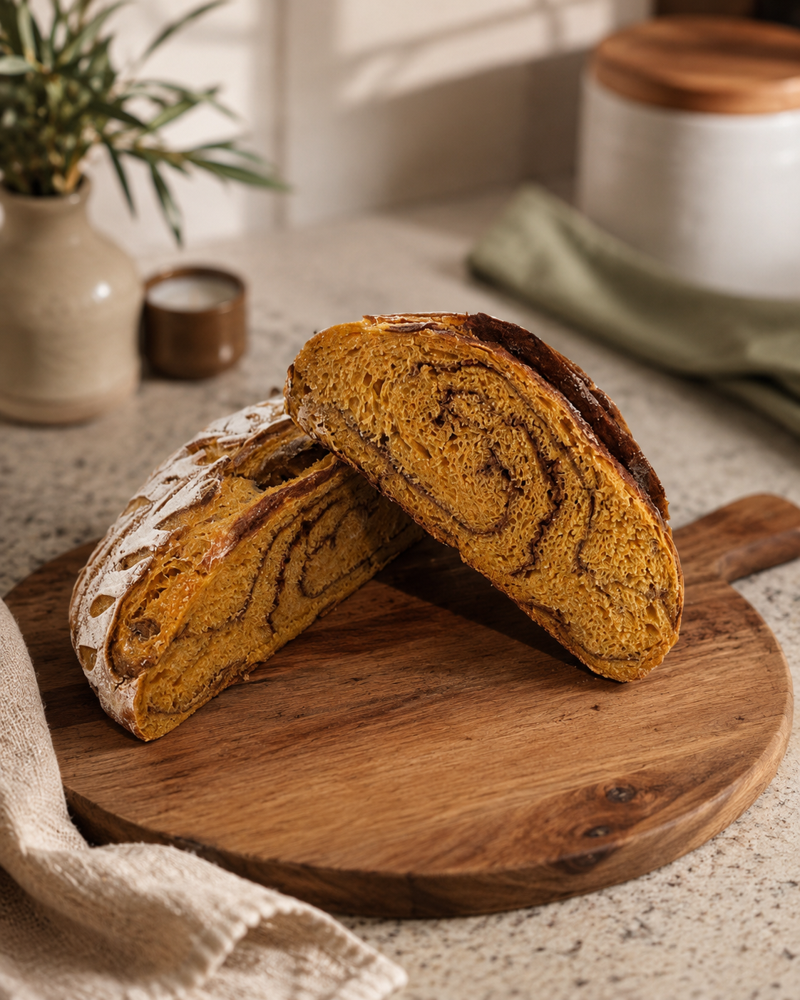 Pumpkin Swirl Sourdough