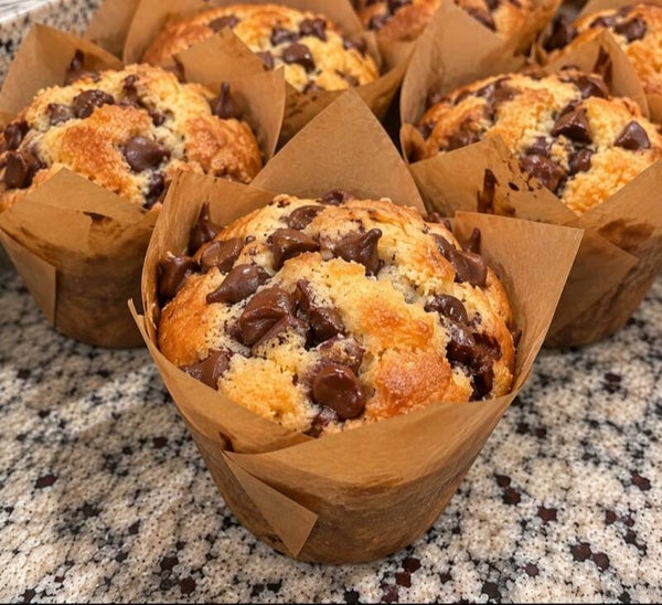 Sourdough Chocolate Chip Muffins