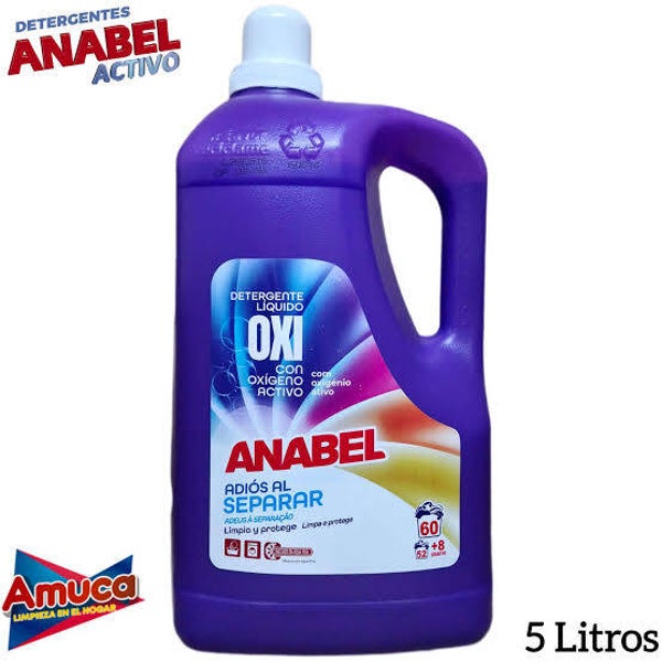 Anabel Detergente Liquido Oxi con Oxigeno Activo 60