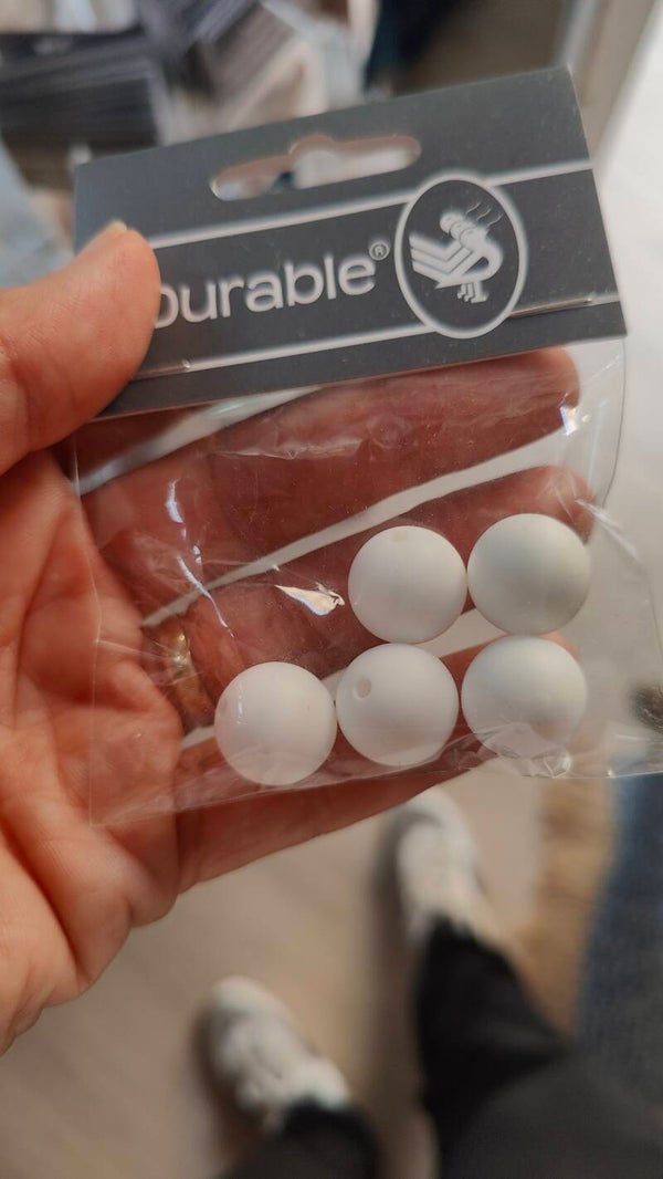 Siliconen kralen 15mm