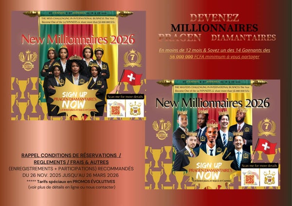 DROITS DE PARTICIPATION MISS/MASTER PRAGEN DIAMANTAIRE MILLIONNAIRES