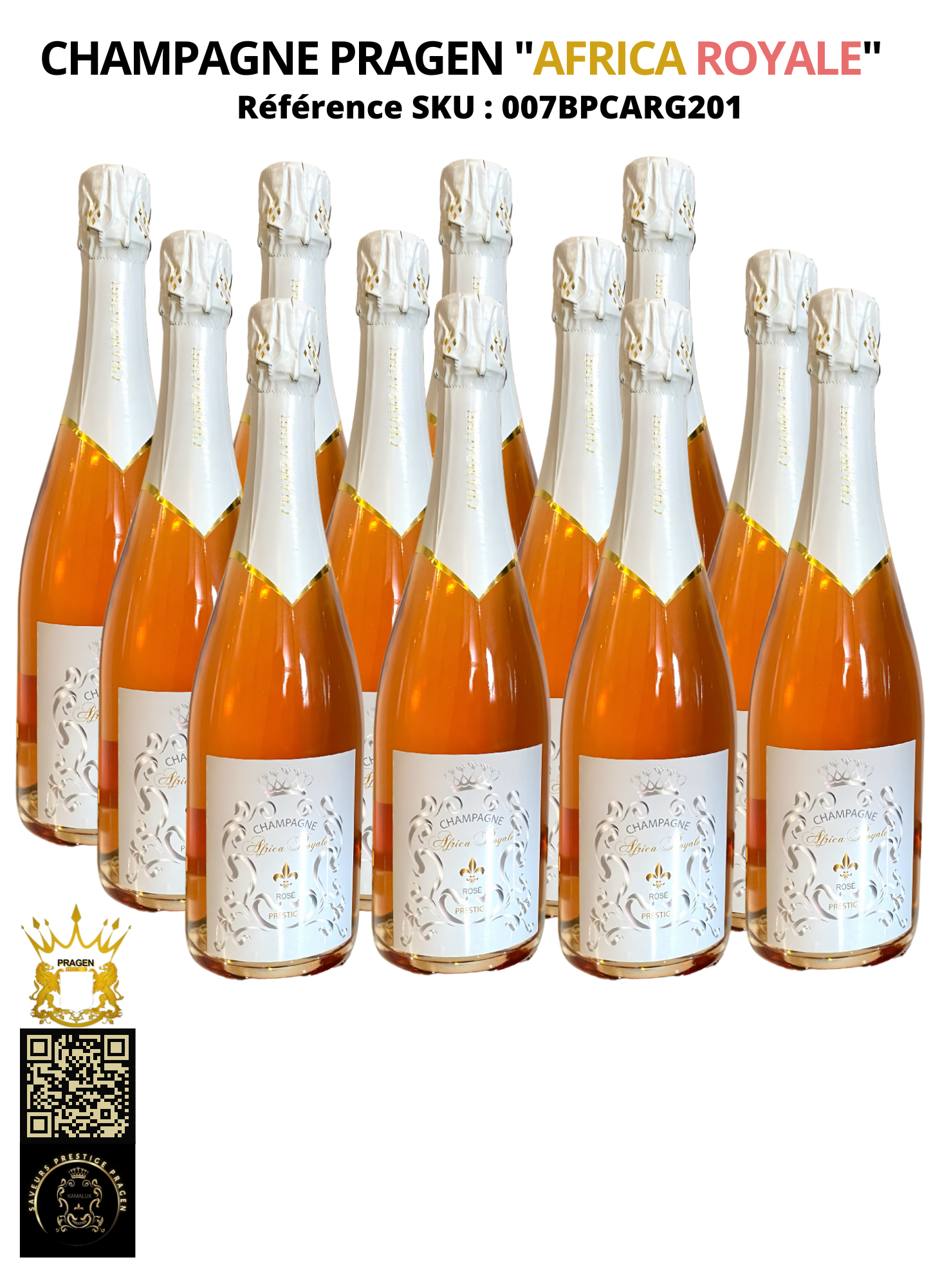 1000 Btles de Champagne Prestige PRAGEN "PRAGEN ROYALE" G2 x (75 cl)