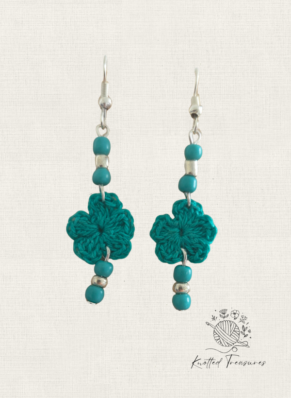 The Celtic Bloom Beaded Earrings