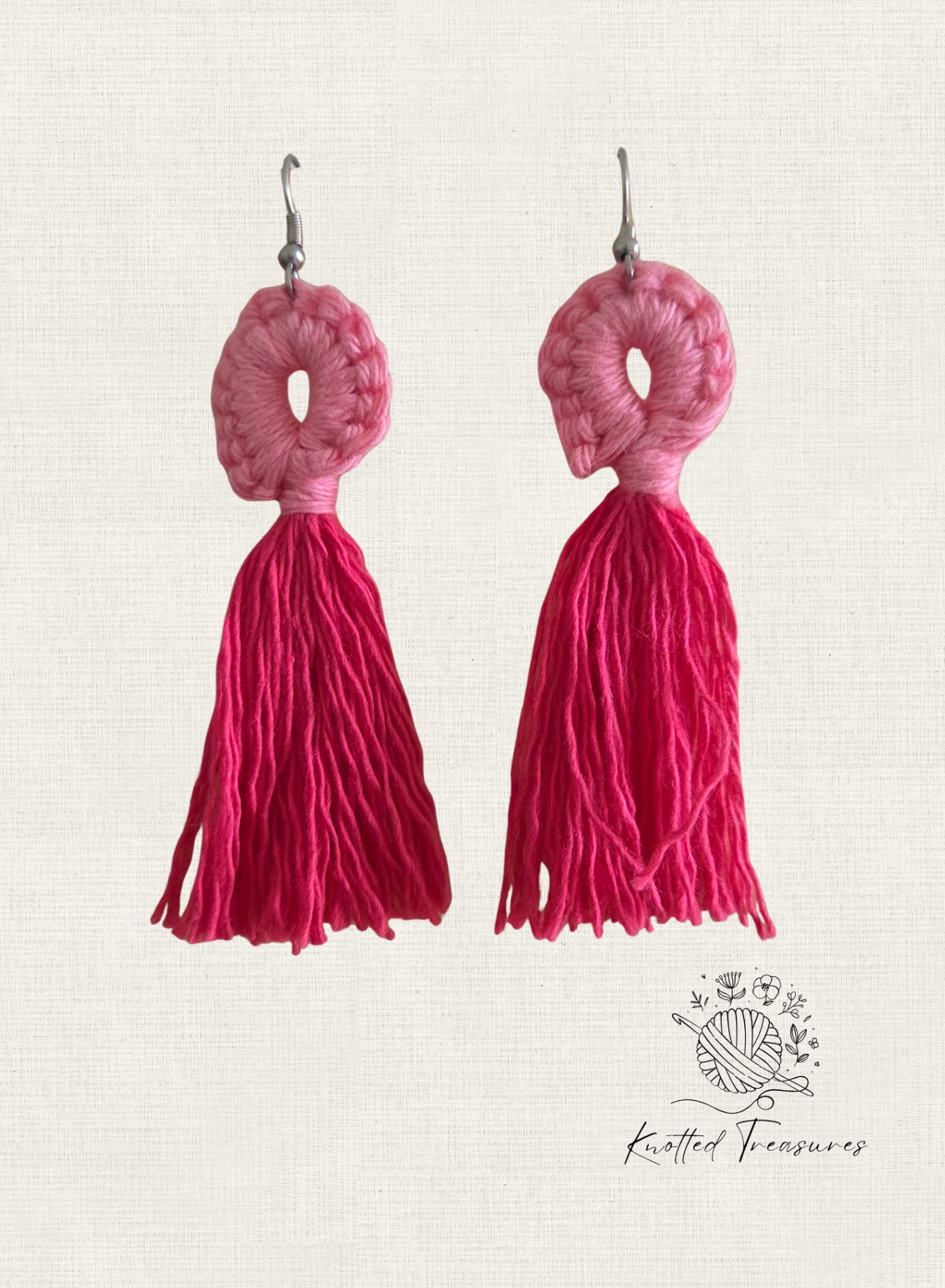 Rosa Statement Tassel Earrings