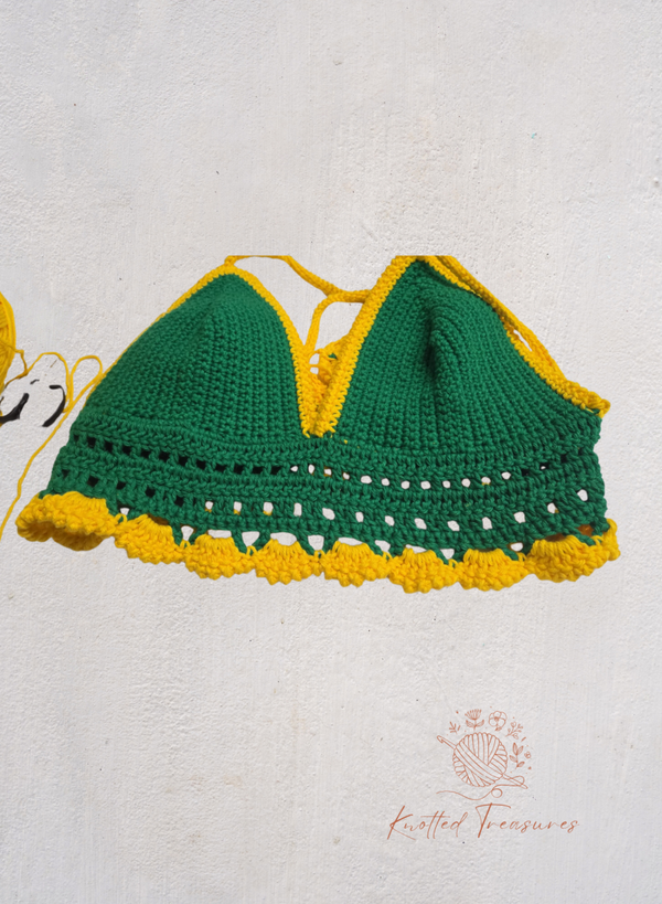 Rio Bloom Crochet Halter Top