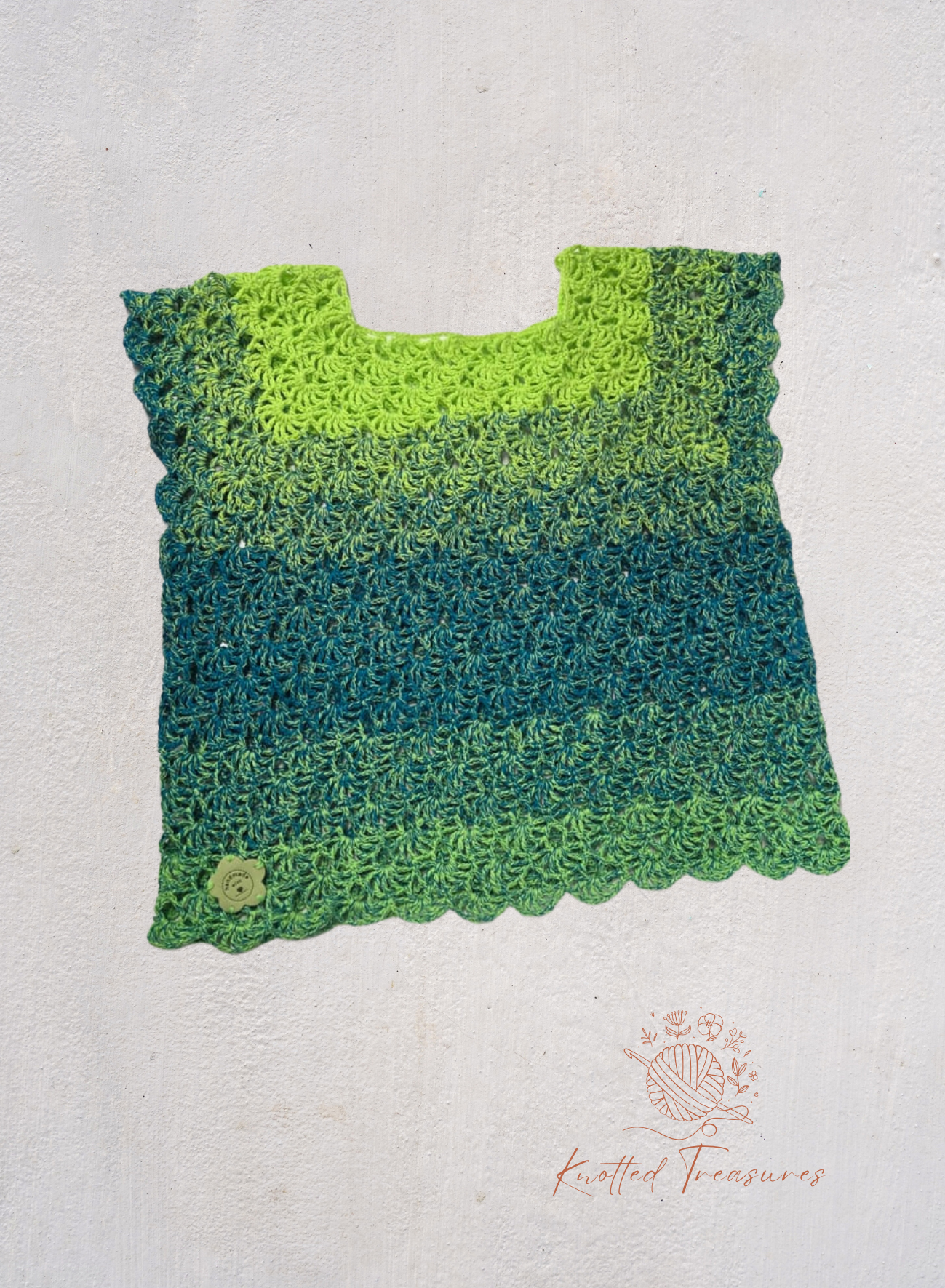 Aurora shell stitch top