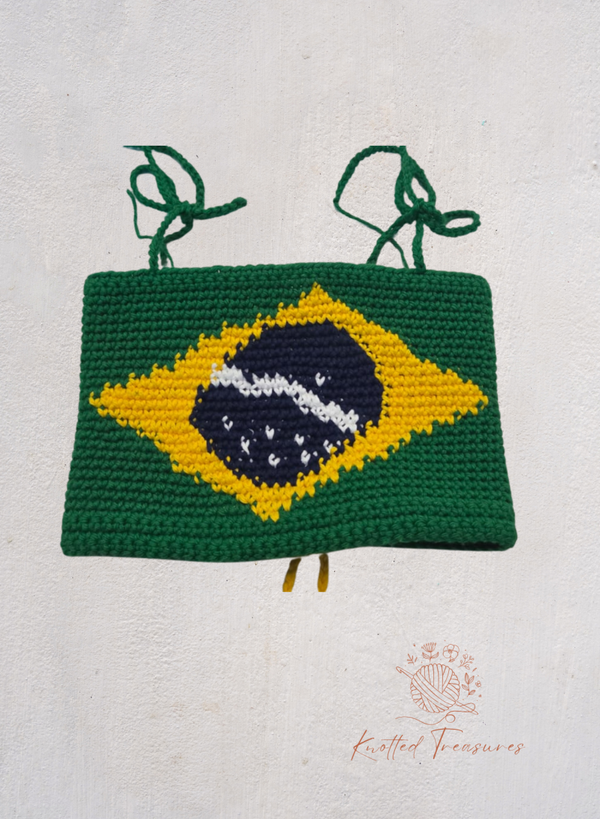Brazil flag tapestry top