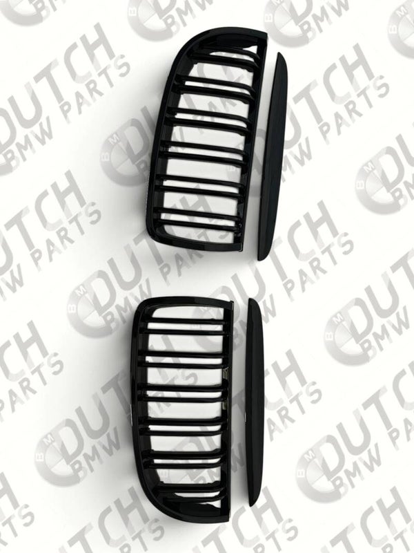 Dubbel Spijls Grille Zwart Pre-LCI E90 / -