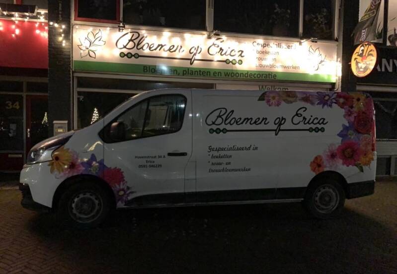 Bezorgbus Bloemen op Erica