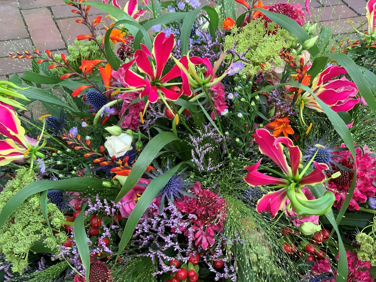 Bruidsbloemwerk van Bloemen op Erica