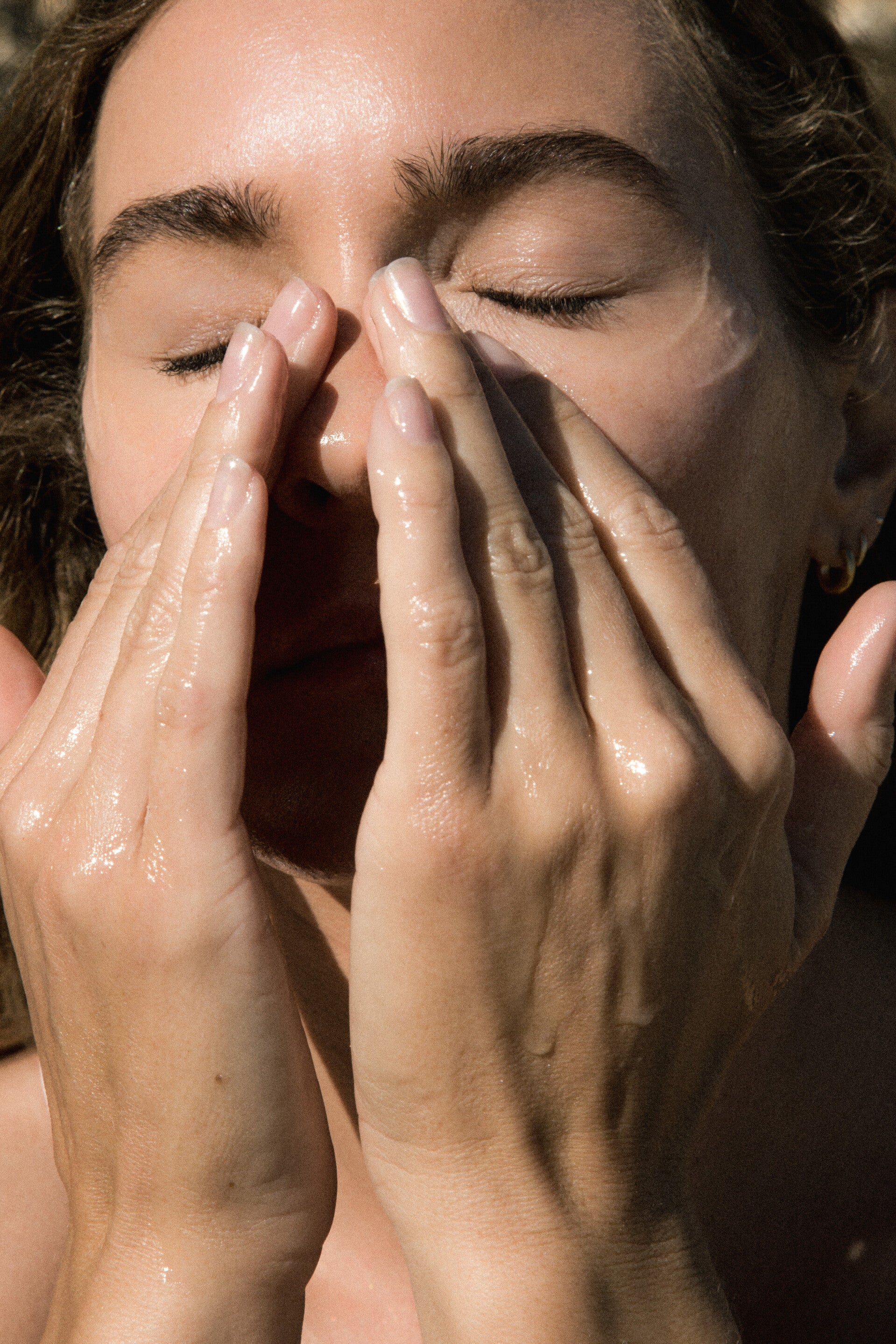 Triple action cleanser