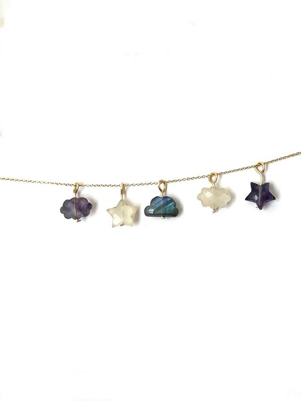 L-STUDIO - 14k Galaxy pendants