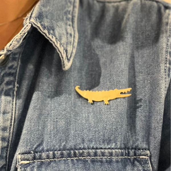 L-STUDIO Broche krokodil