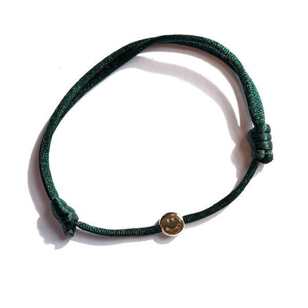 L-STUDIO - Smiley bracelet 14k gold/silver