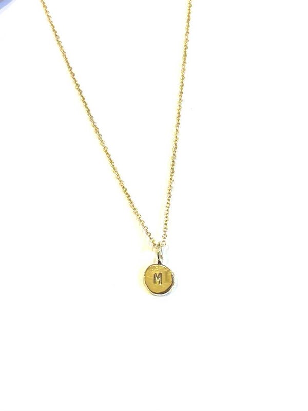 L-STUDIO - 14k gold -  Letter pendant
