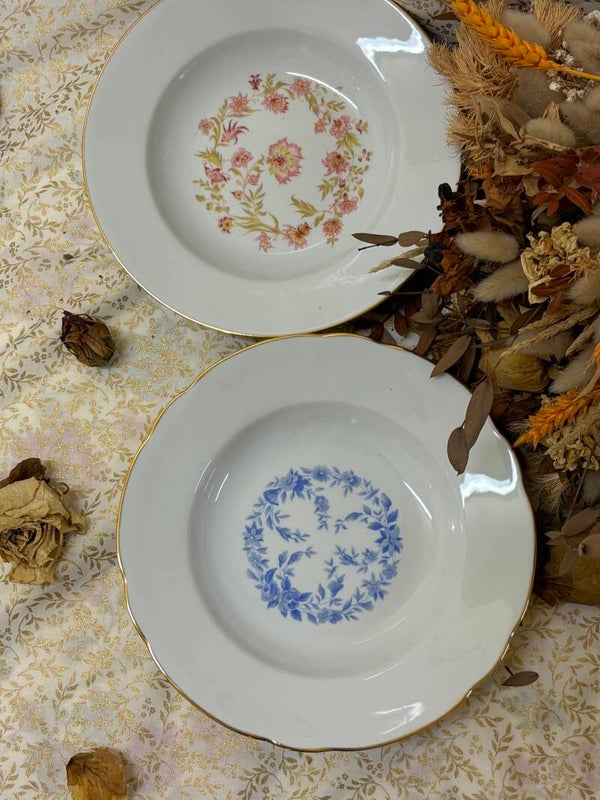 3 assiettes creuses porcelaine de Limoge