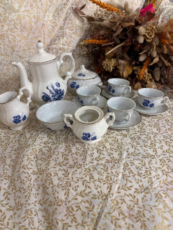 Dînette porcelaine ancienne 13 pièces