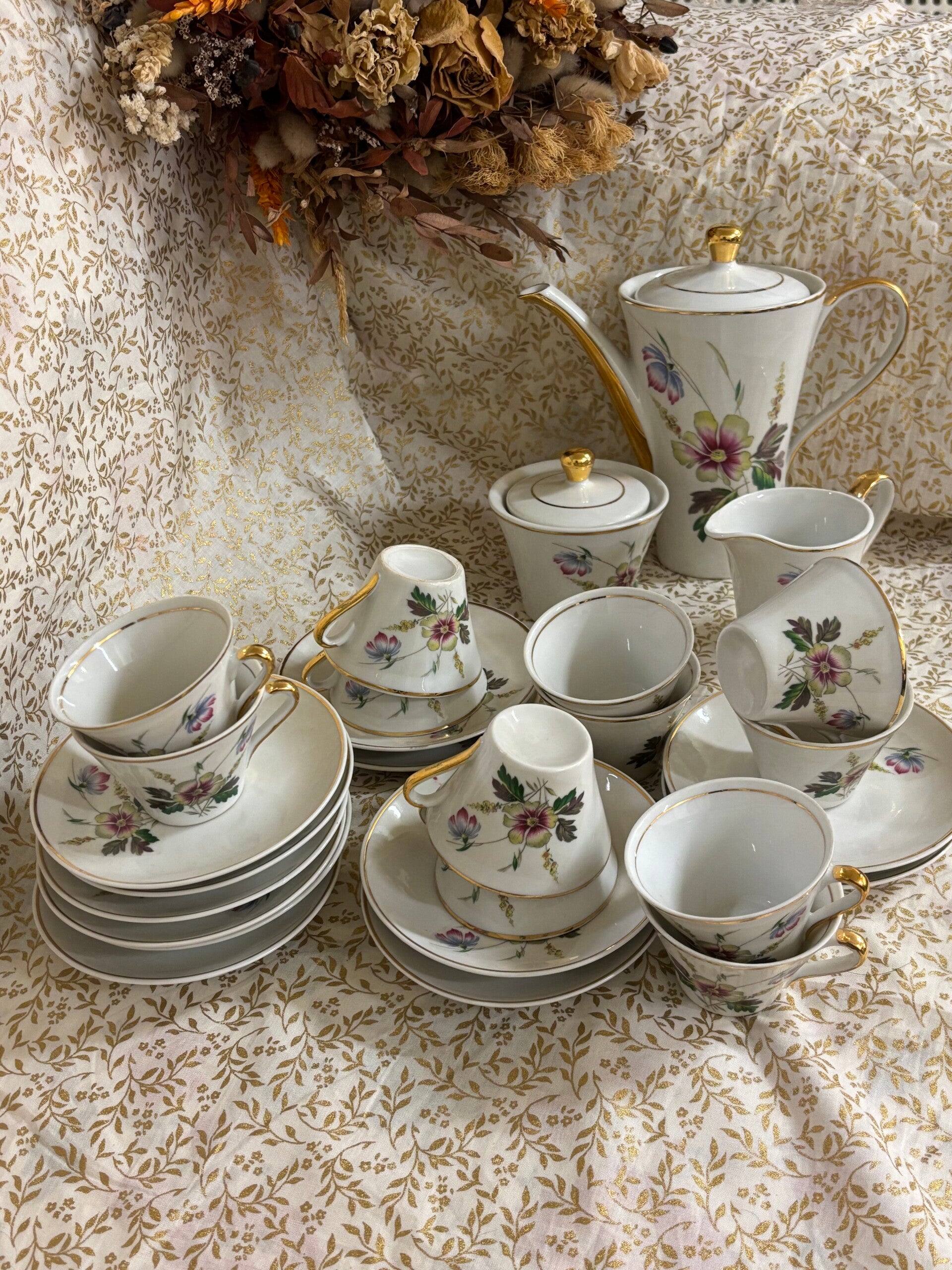 Service à café en porcelaine fine