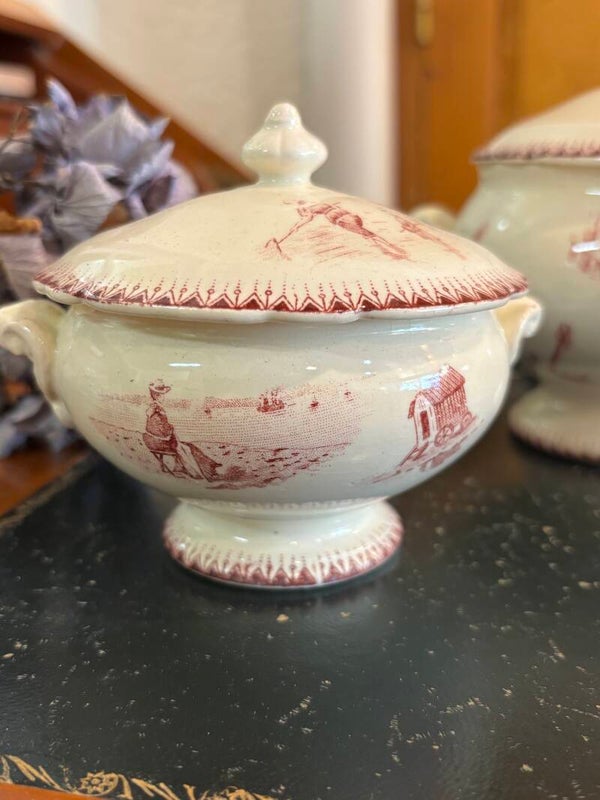 Soupière dînette enfant terre de fer 9cm