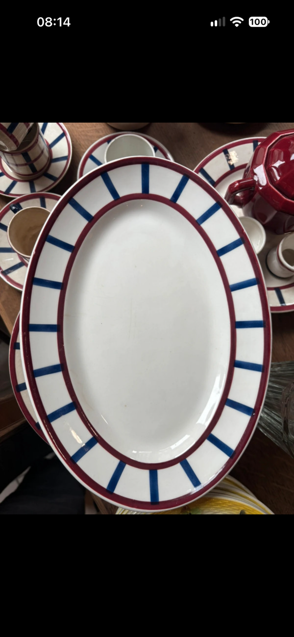 Plat ovale Béarn Creil & Montereau